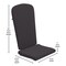 Flash Furniture 2PK Gray High Back Adirondack Chair Cushions JJ-CSN14501-GY-2-GG - alternate 8